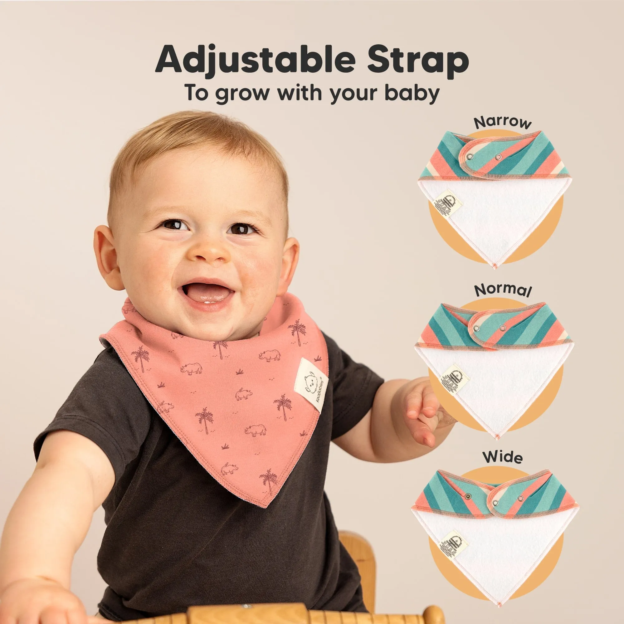 10-Pack Organic Bandana Bibs (Wildscape)