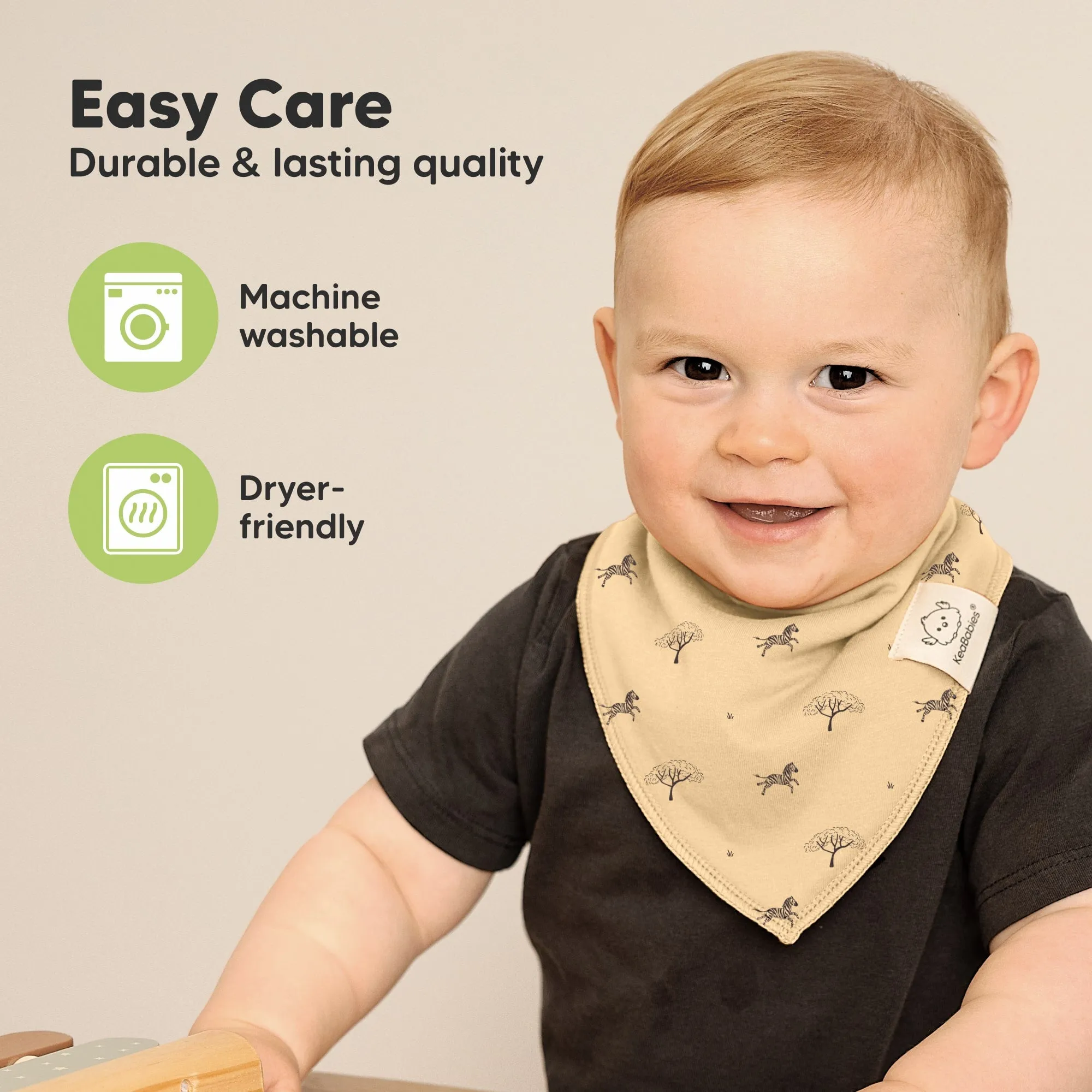 10-Pack Organic Bandana Bibs (Wildscape)