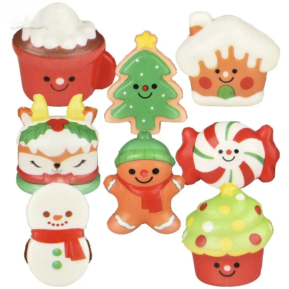 2" Christmas Fun Treats Micro Squish Assortment