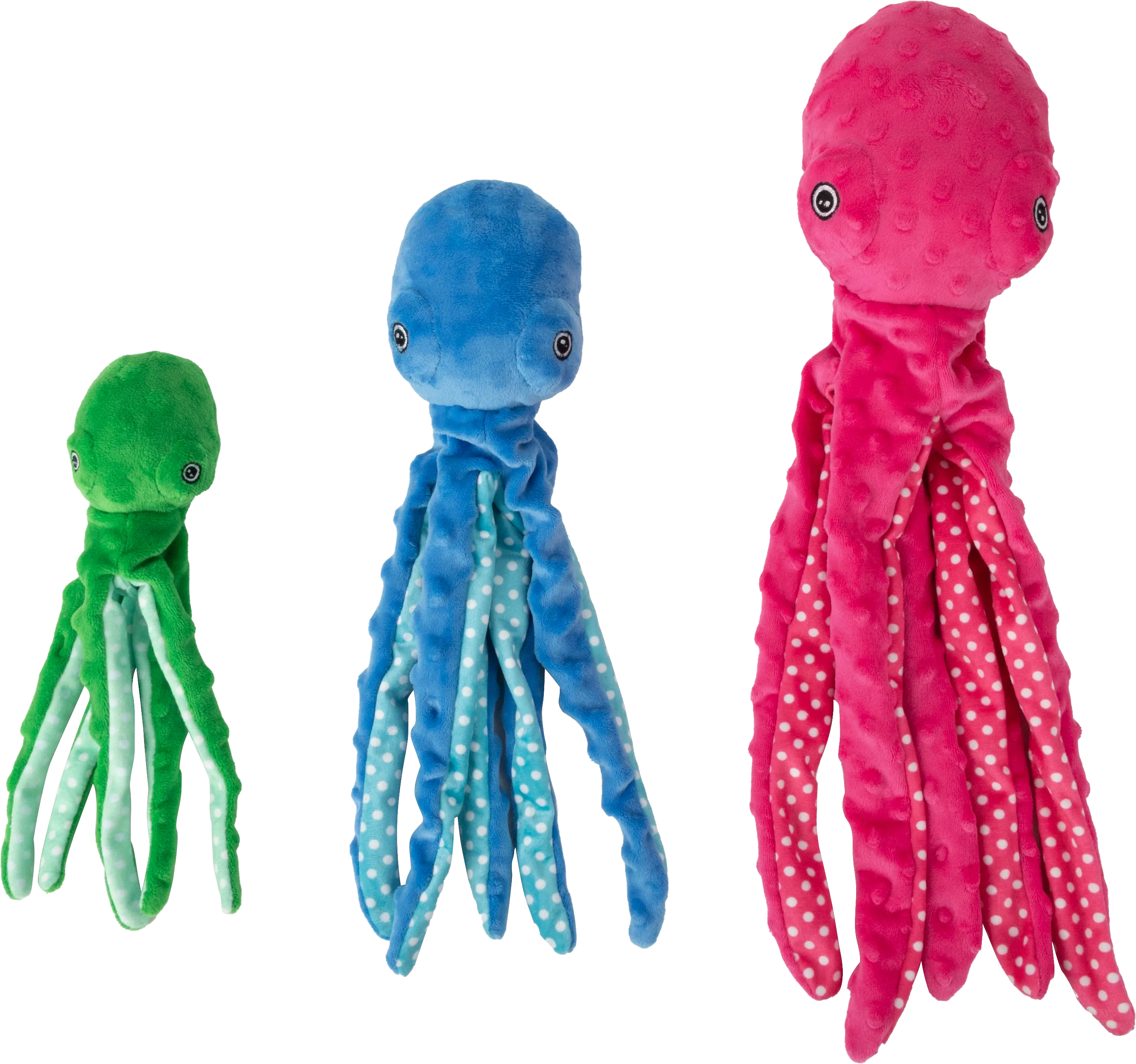 AFP Multicolor plush octopus(3 color asst.)-M