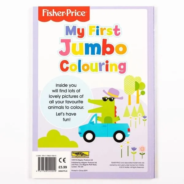 Alligator Books Fisher Price My First Jumbo Colouring Book - English