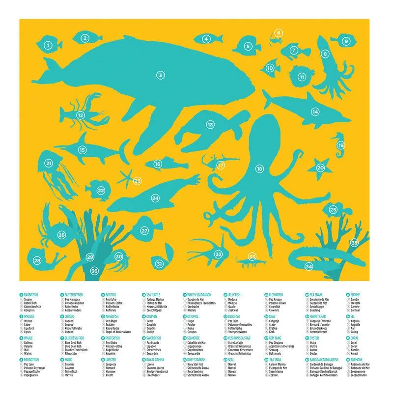 Crocodile Creek - 36 Animal 100pc - Ocean Animals