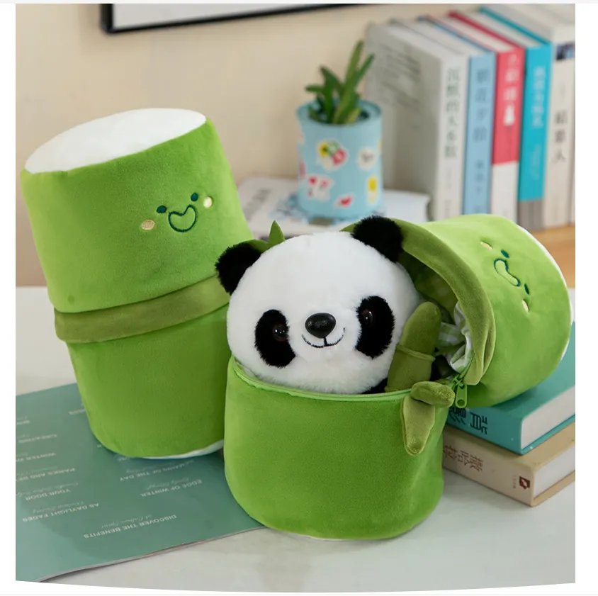 Cuddly Panda Bamboo Hideaway Plush Toy