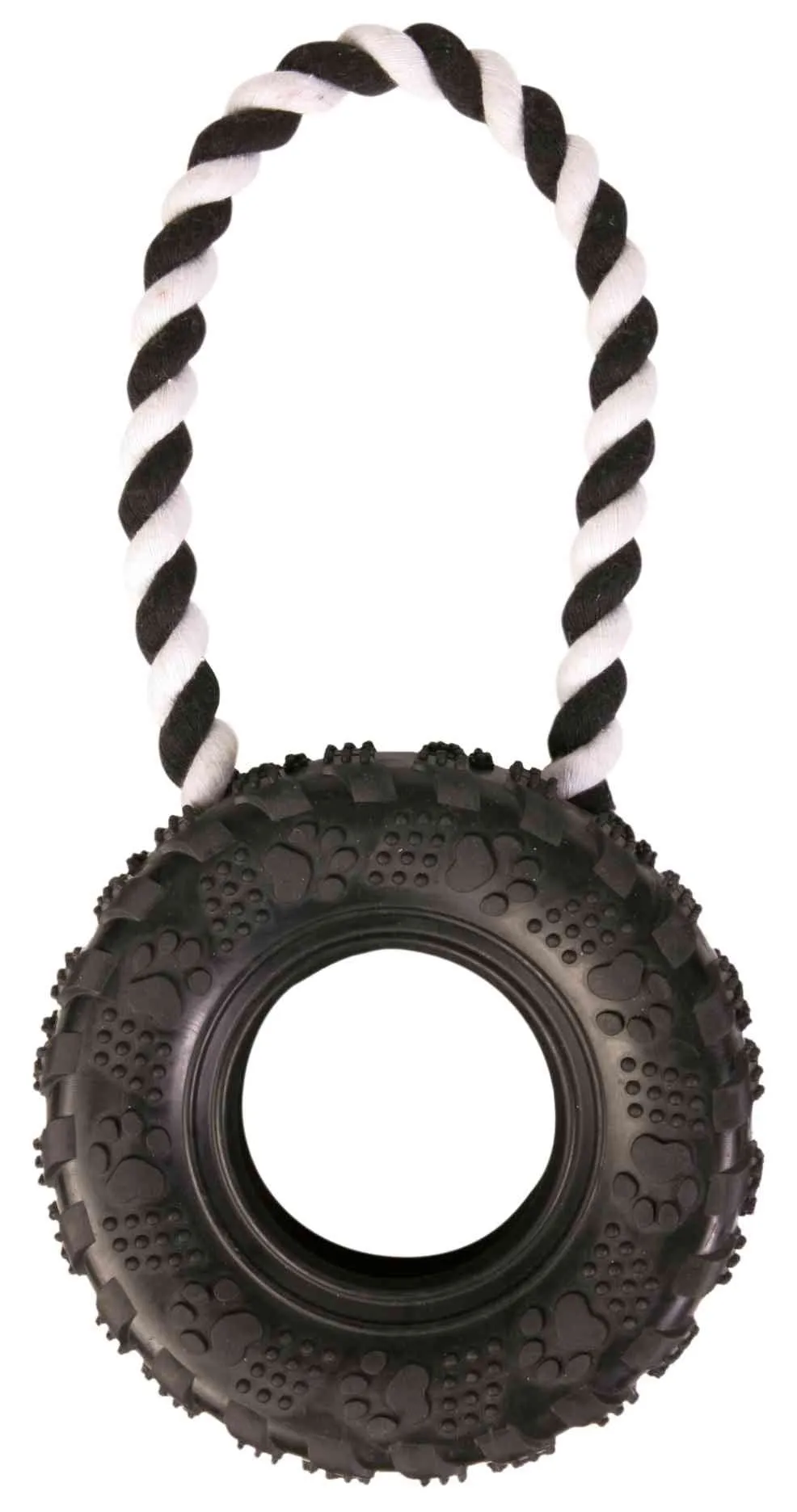 Denta Fun Dog Toy Tire on a Rope