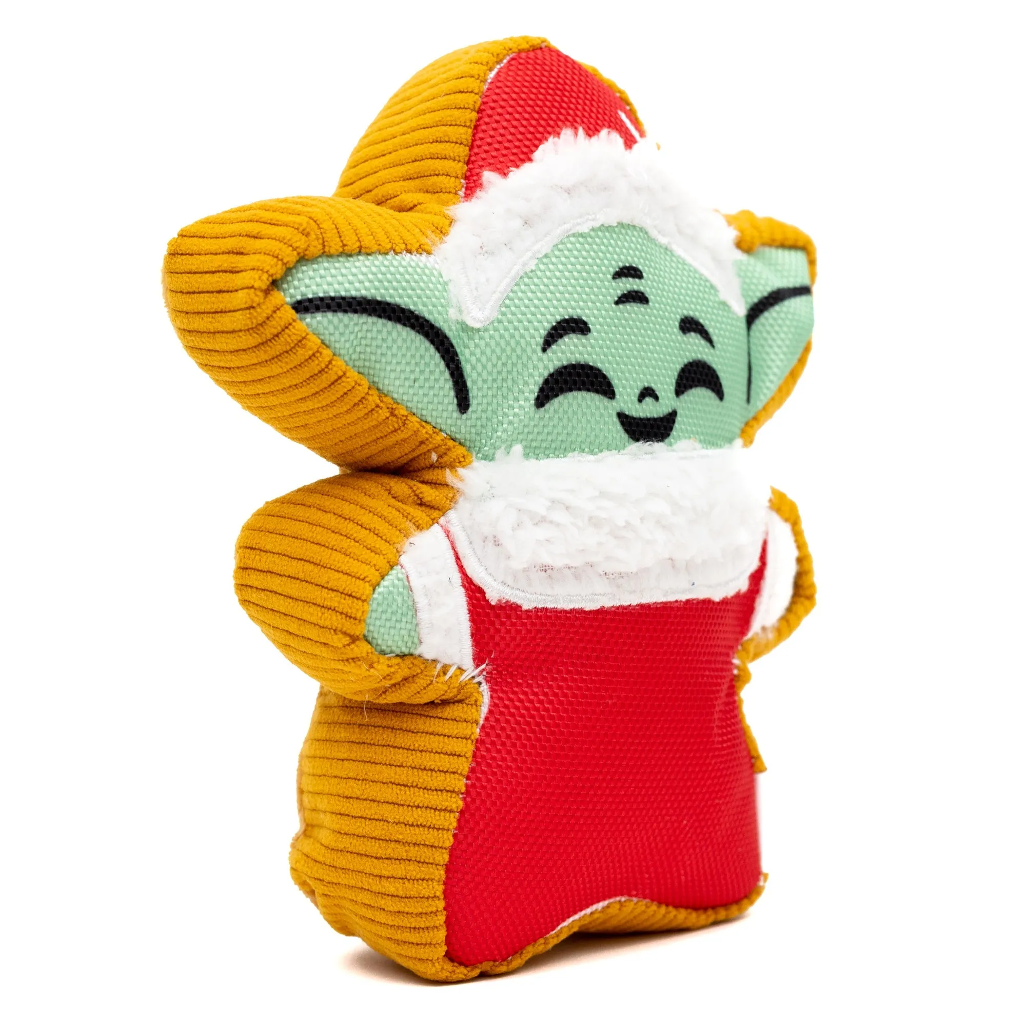 Dog Toy Squeaker Plush - Star Wars Holiday Grogu Santa Cookie Replica