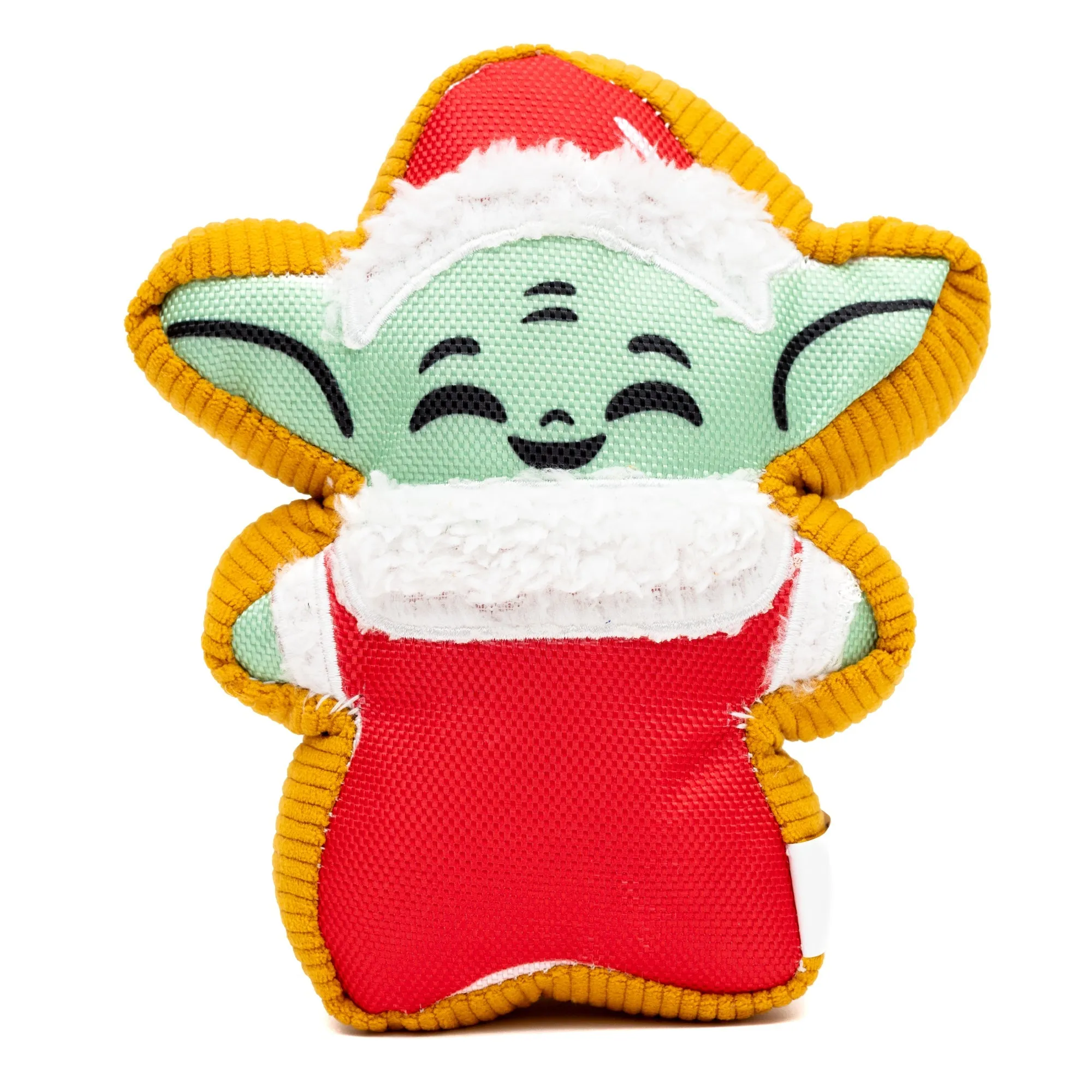 Dog Toy Squeaker Plush - Star Wars Holiday Grogu Santa Cookie Replica