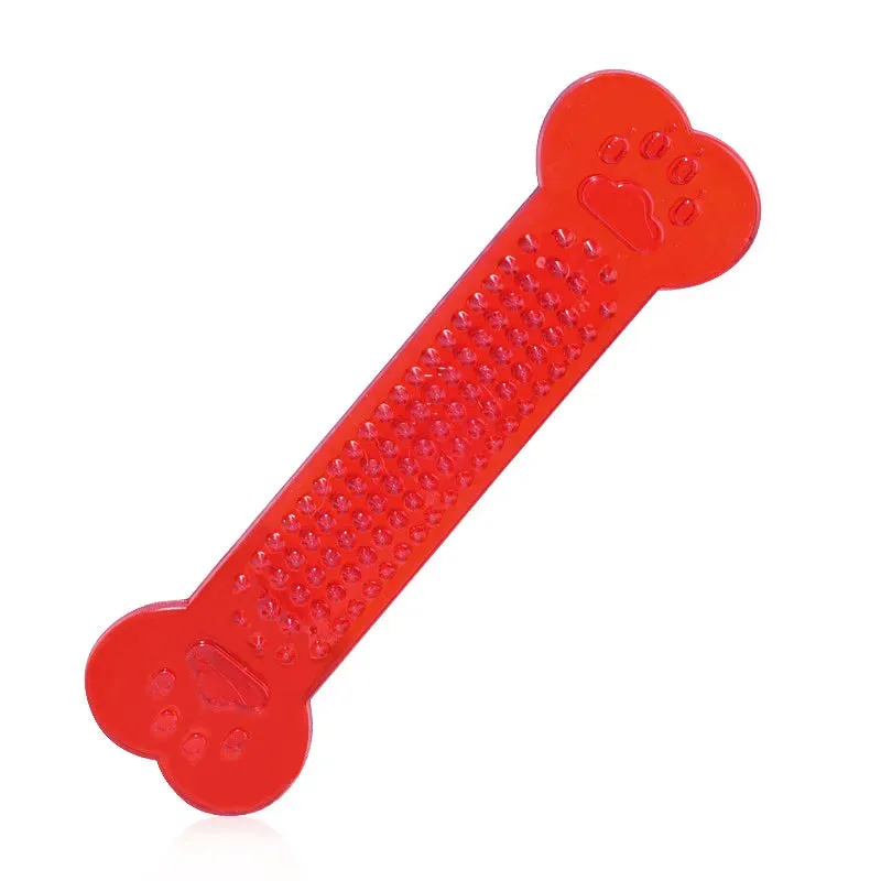 Durable Rubber Bone Chew Toy for Dogs - Dental Health & Boredom Relief