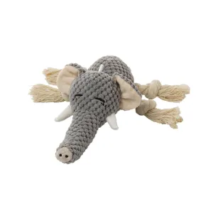 Ellie Elephant Rope Squeaker Toy