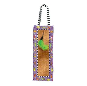 Fat Cat Scratchy  Mat Doorknob Hanger, Cat Toy