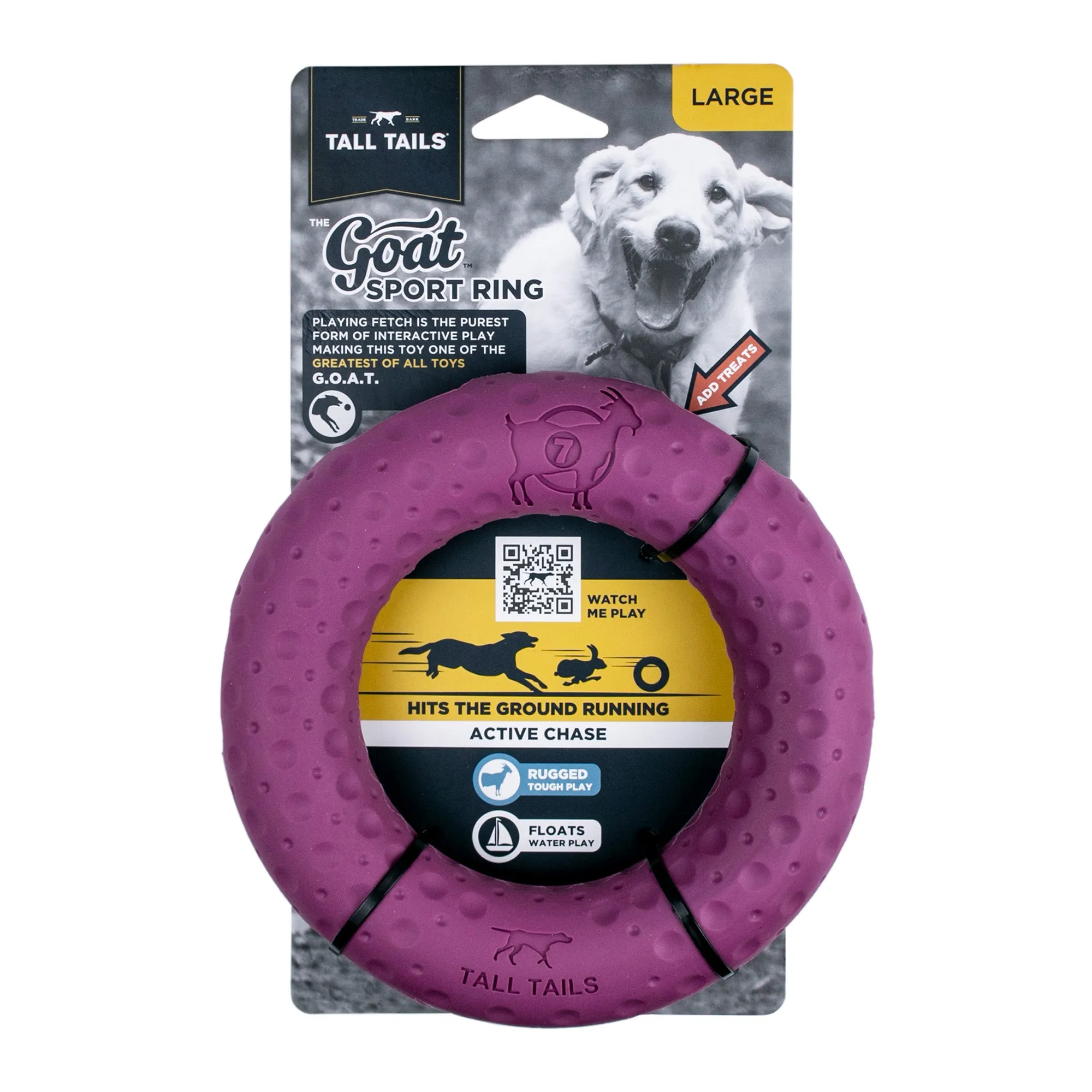 Fetch Dog Toy: Goat Sport Ring