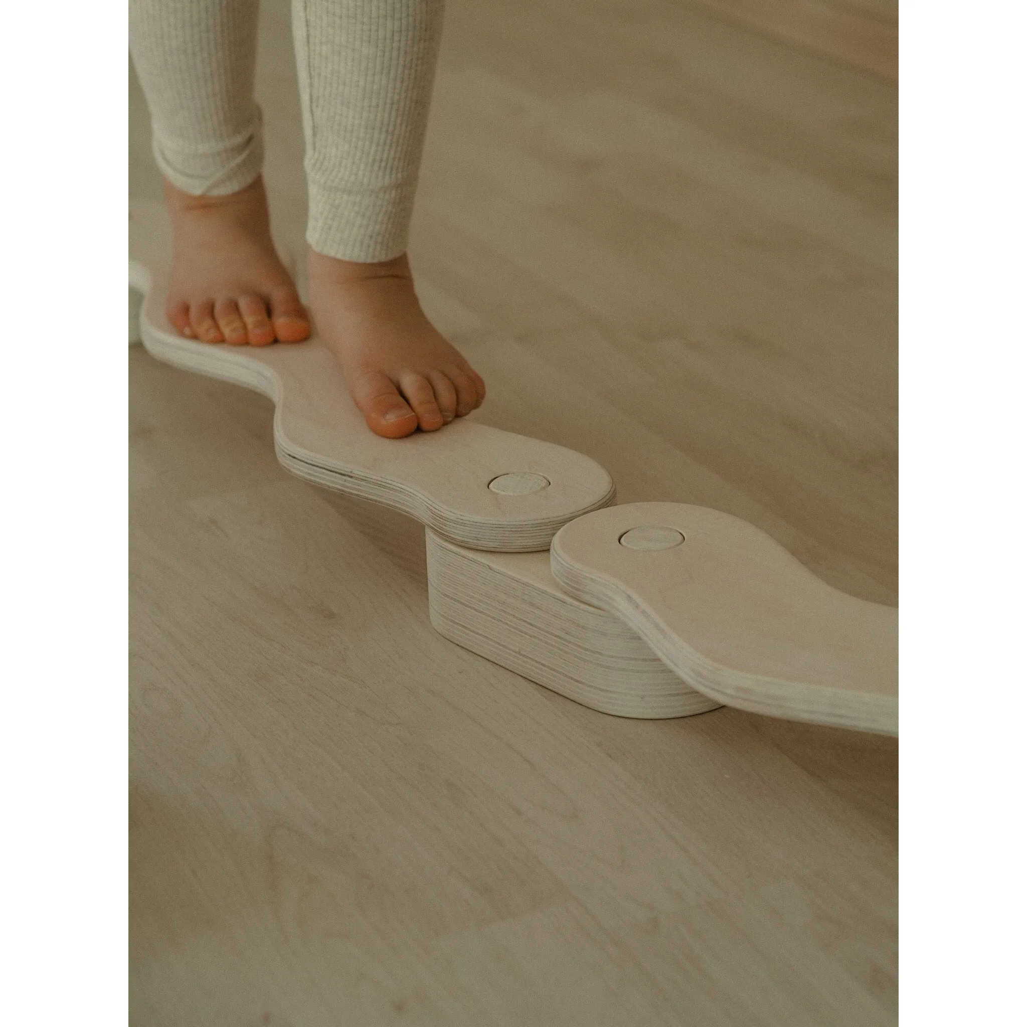 FitWood POLKU Balance Beam S Birch - 2 Beams & 3 Connectors