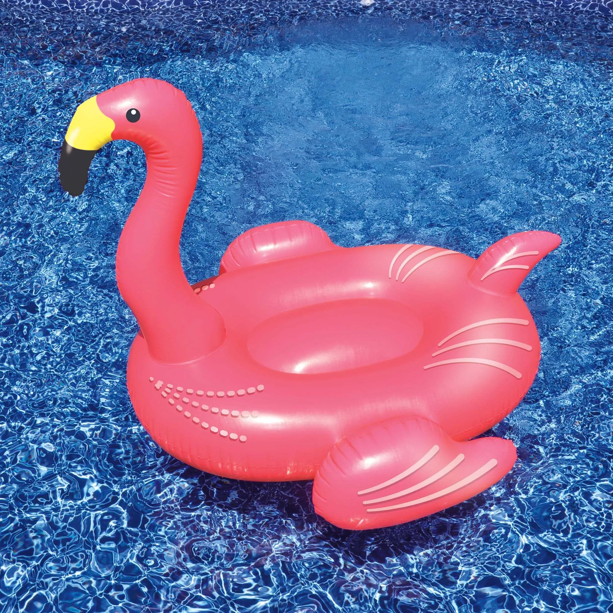 Giant Pink Flamingo 78-in Inflatable Ride-On Pool Toy