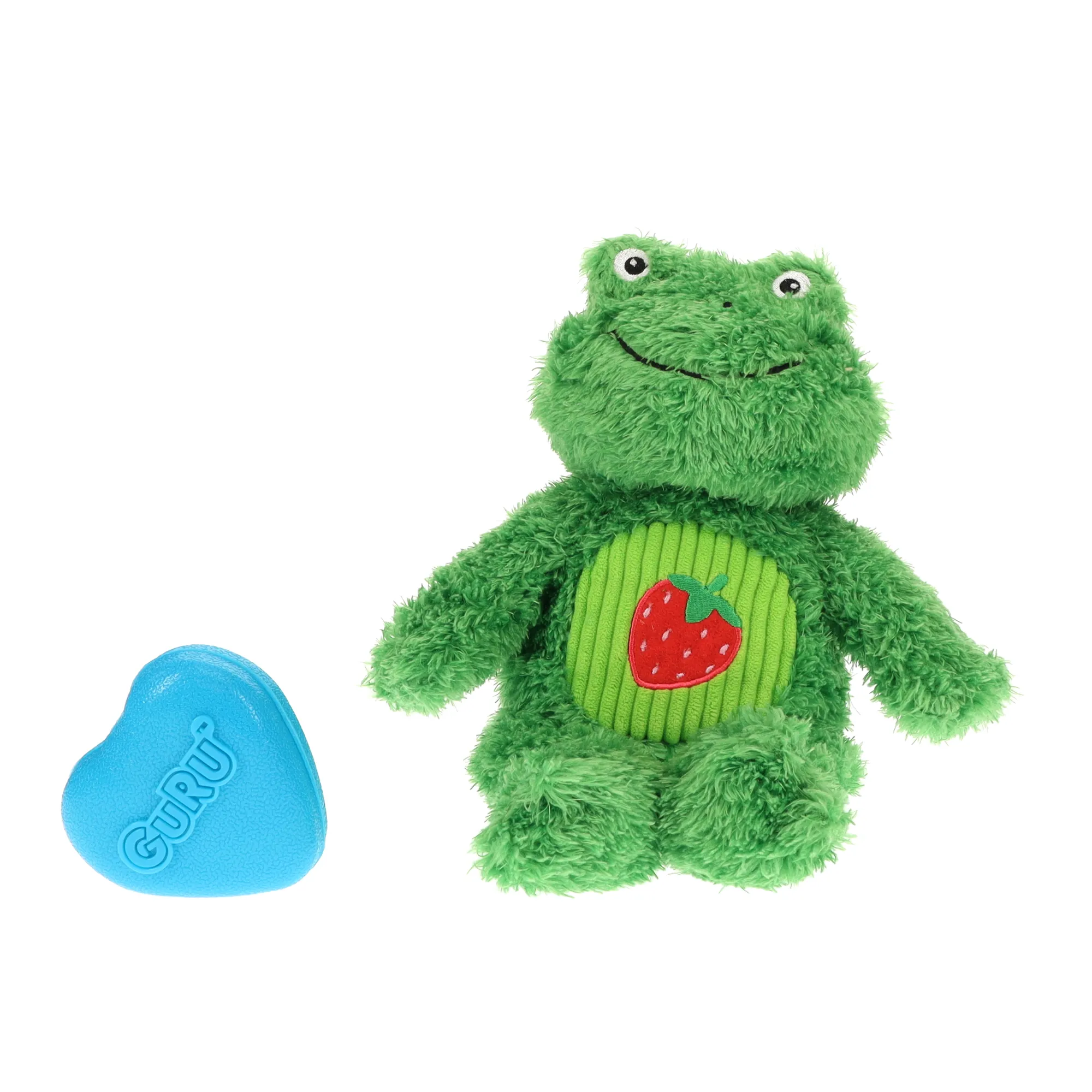 GURU Soft Scents Frog Strawberry Dog Toy Medium