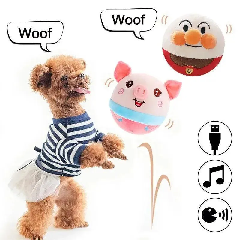 Interactive Electric Plush Bouncing Cat Toy - Automatic Self-Moving Kitten Fun for Indoor Play