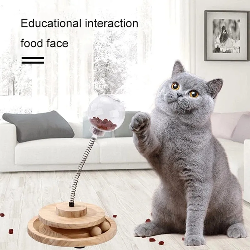 Interactive Swinging Cat Toys Feeders