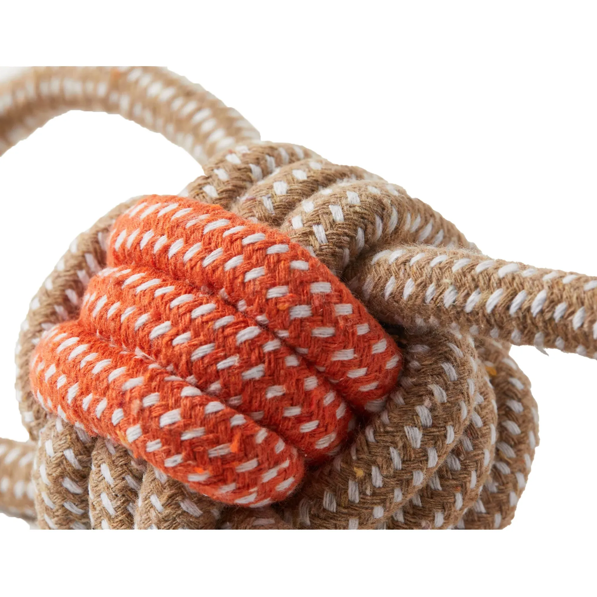 Jax & Bones Double Loop Knot Rope Dog Toy - Grey & Orange