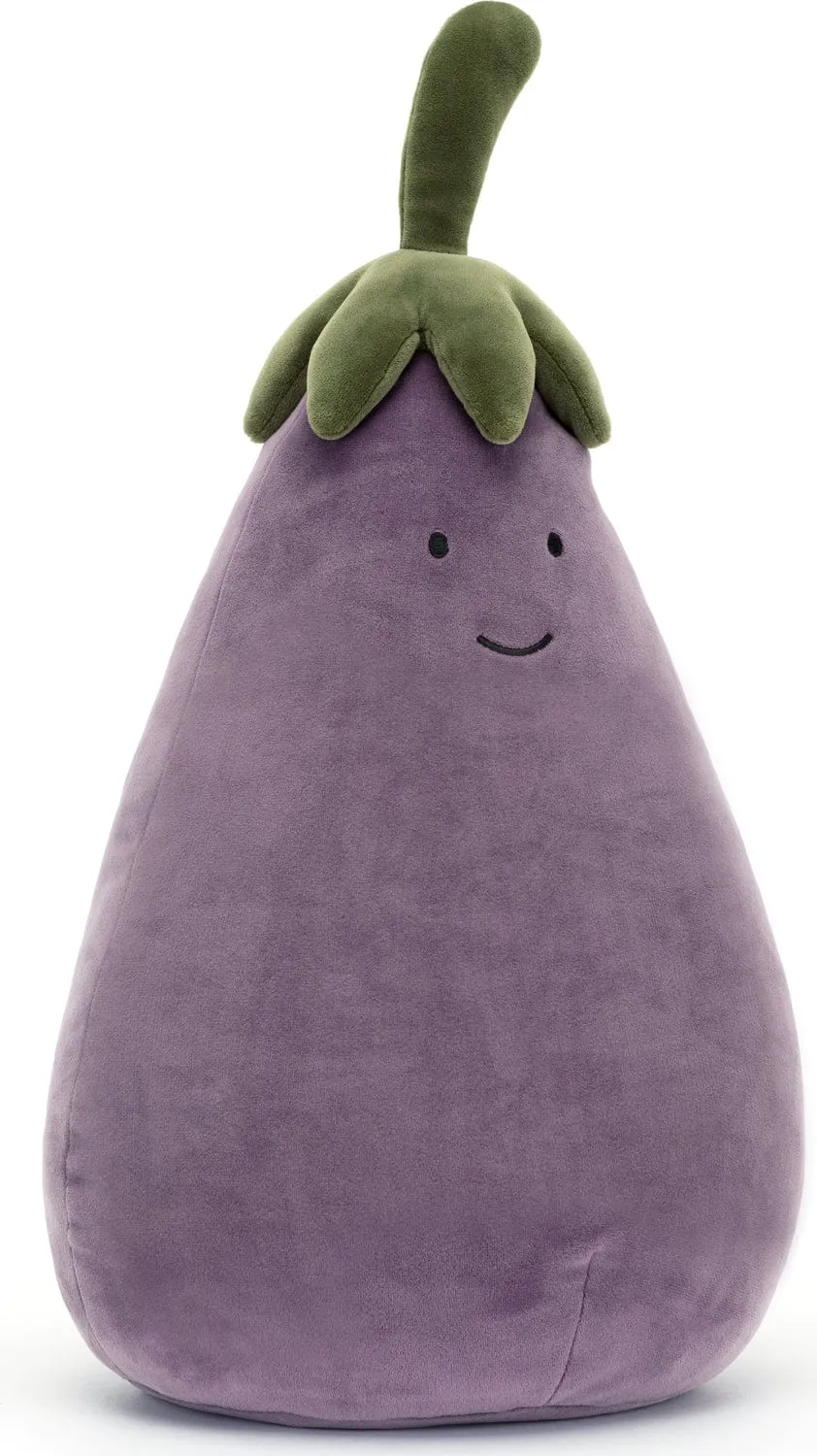 Jellycat Large Vivacious Vegetable Eggplant - Plush Food for All Ages