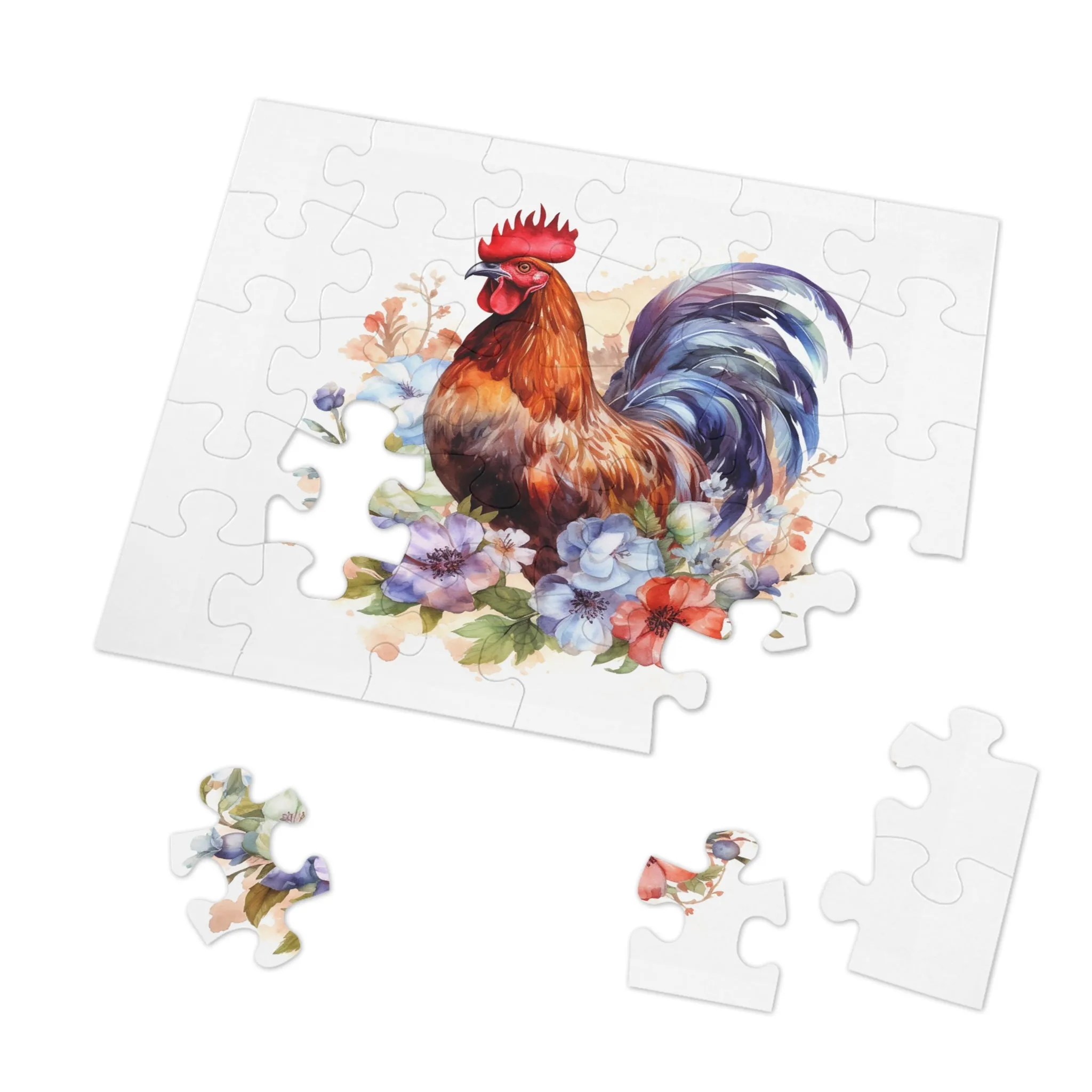 Jigsaw Puzzle, Chicken/Rooster, Personalised/Non-Personalised (30, 110, 252, 500,1000-Piece)