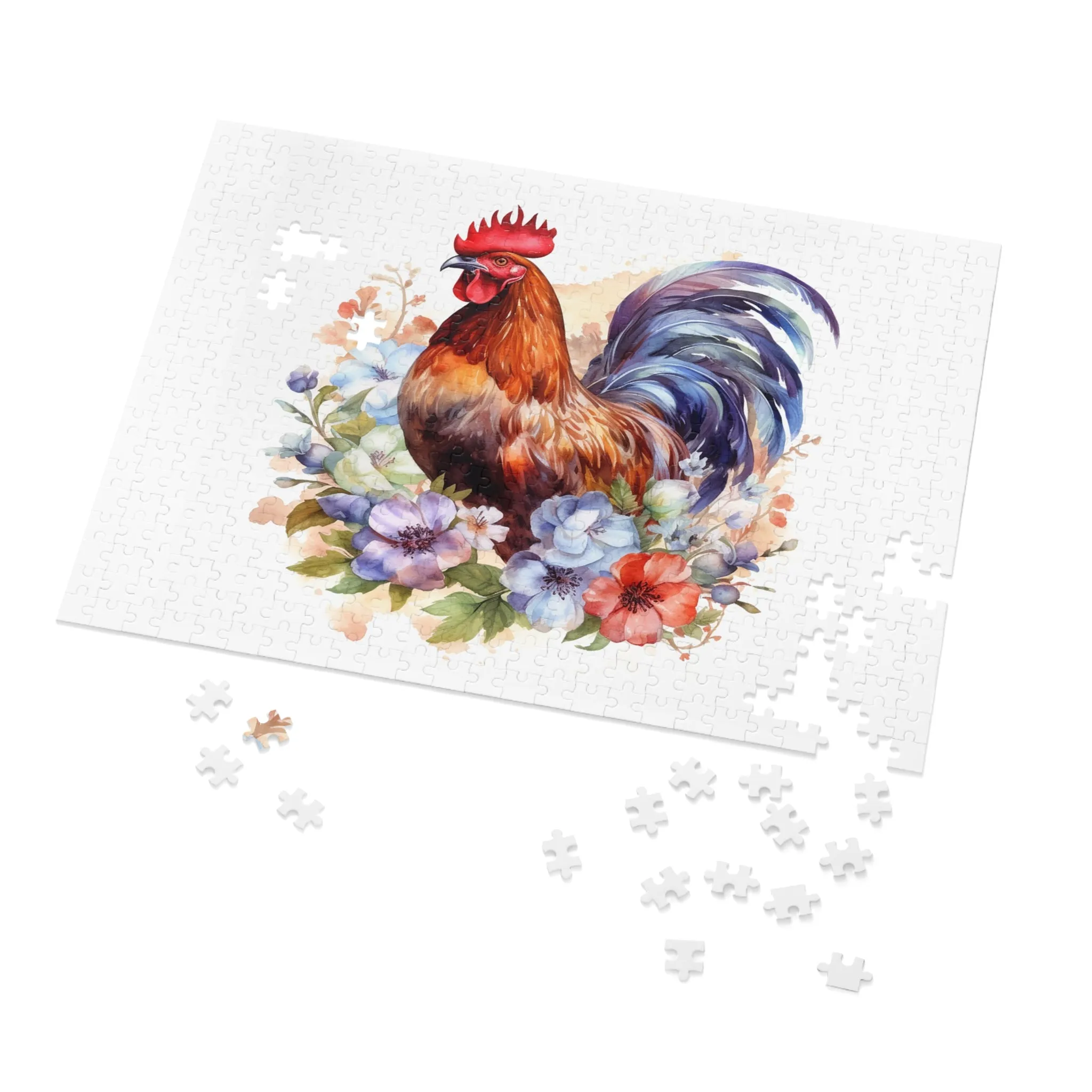 Jigsaw Puzzle, Chicken/Rooster, Personalised/Non-Personalised (30, 110, 252, 500,1000-Piece)