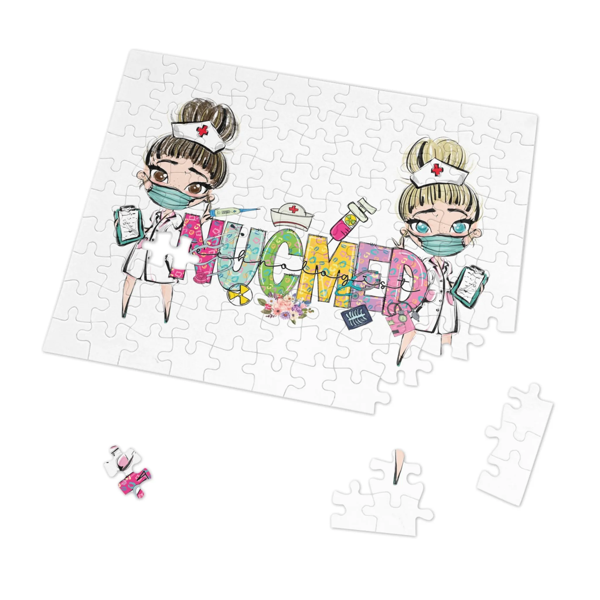 Jigsaw Puzzle, Christmas, NUCMED Nurse, Personalised/Non-Personalised (30, 110, 252, 500,1000-Piece)