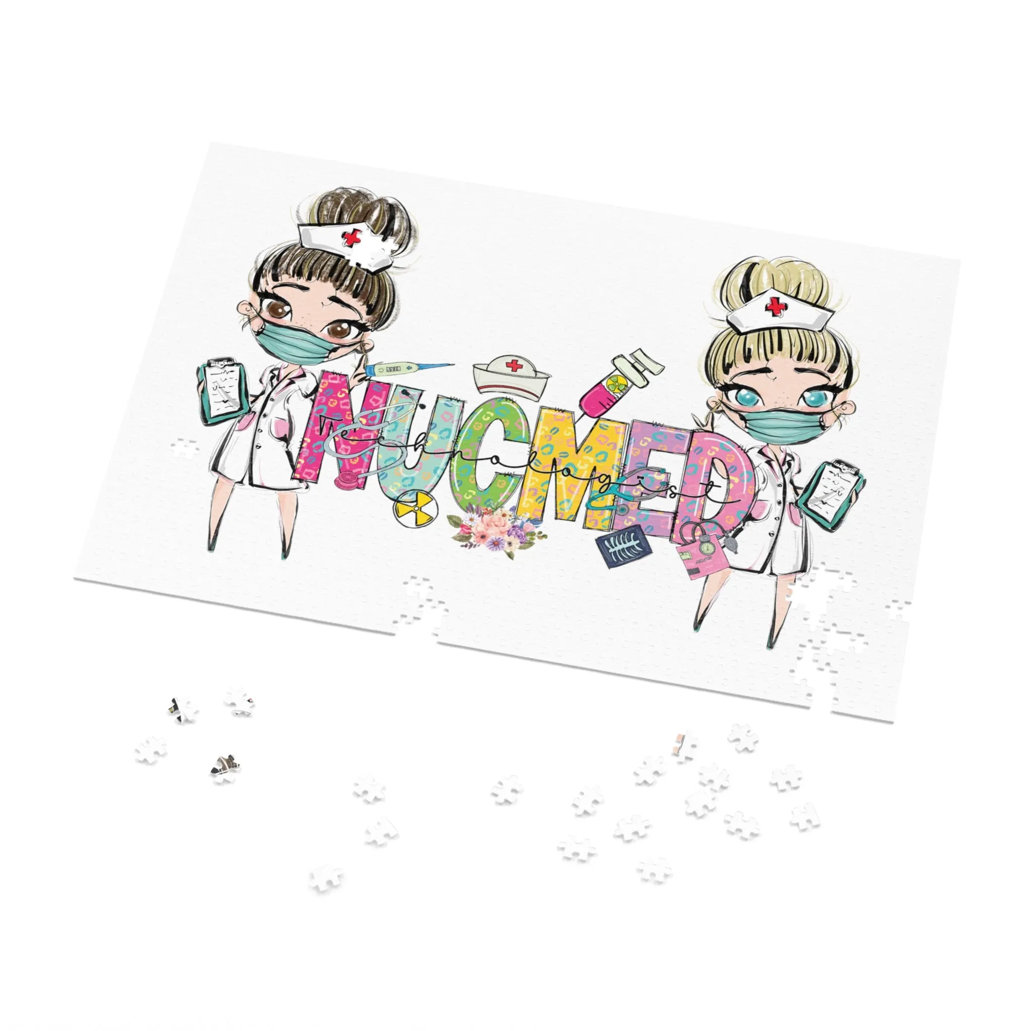 Jigsaw Puzzle, Christmas, NUCMED Nurse, Personalised/Non-Personalised (30, 110, 252, 500,1000-Piece)