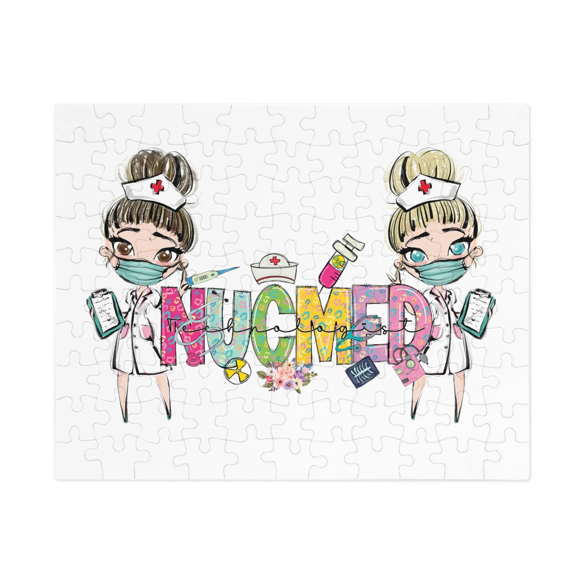 Jigsaw Puzzle, Christmas, NUCMED Nurse, Personalised/Non-Personalised (30, 110, 252, 500,1000-Piece)