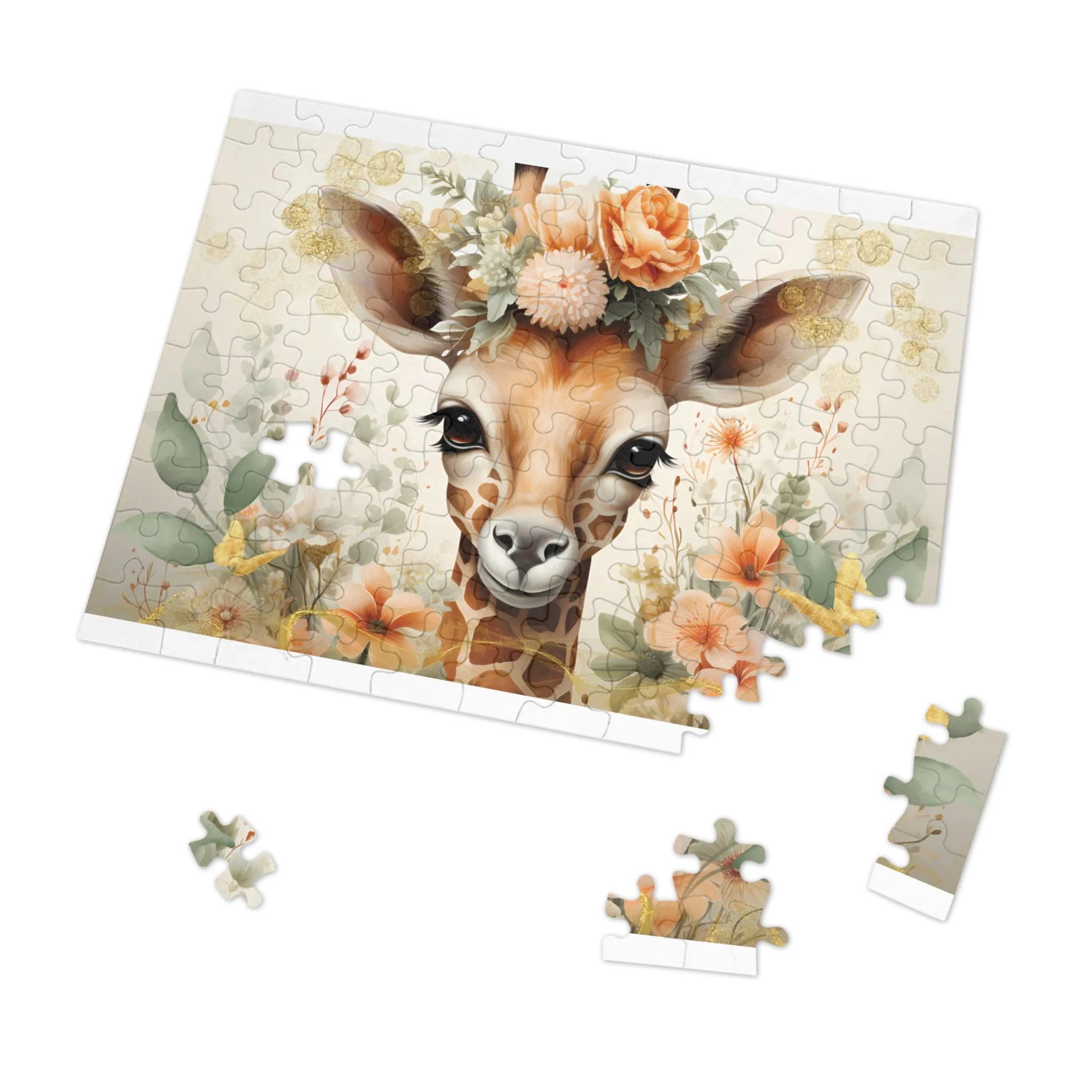 Jigsaw Puzzle, Giraffe, Personalised/Non-Personalised (30, 110, 252, 500,1000-Piece)