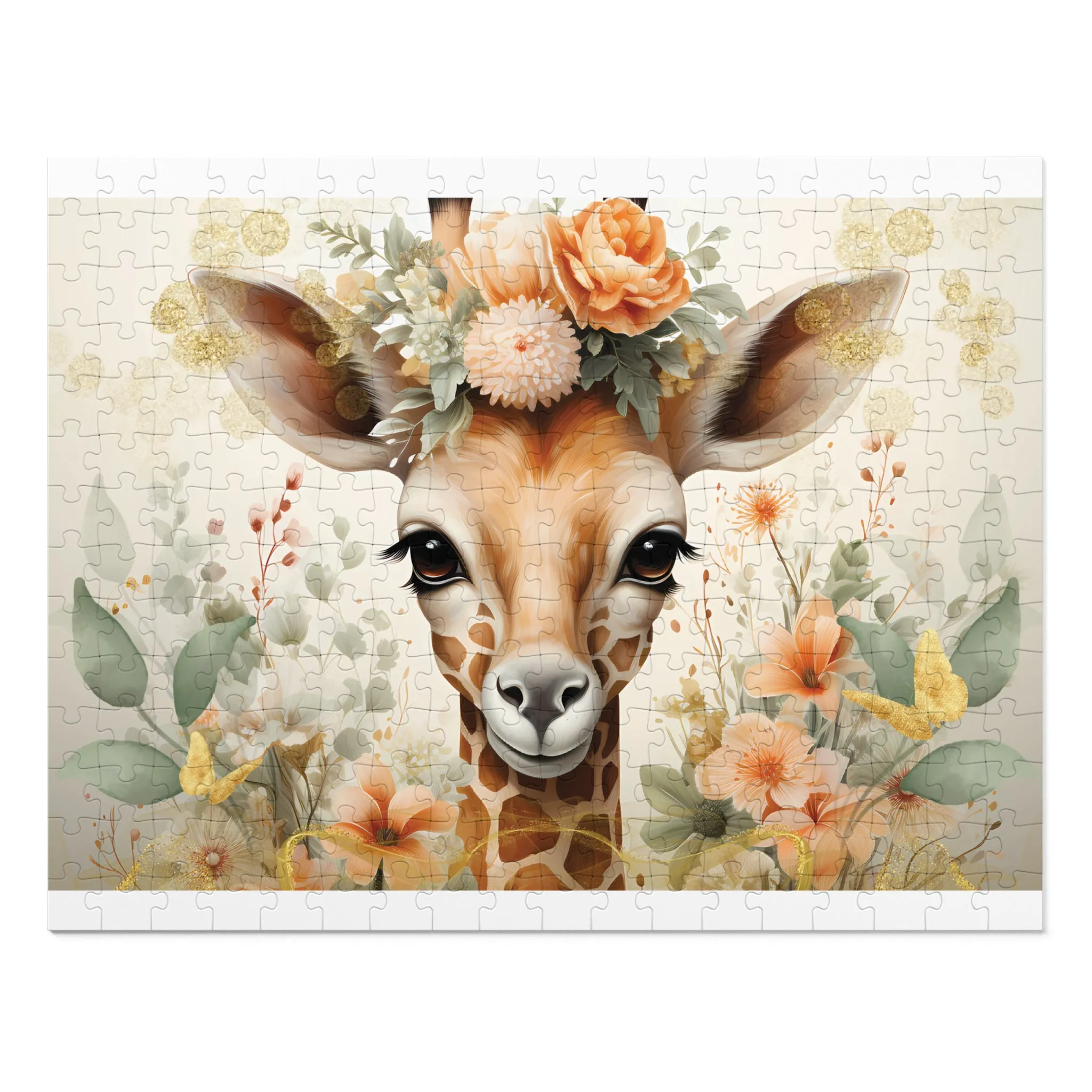 Jigsaw Puzzle, Giraffe, Personalised/Non-Personalised (30, 110, 252, 500,1000-Piece)