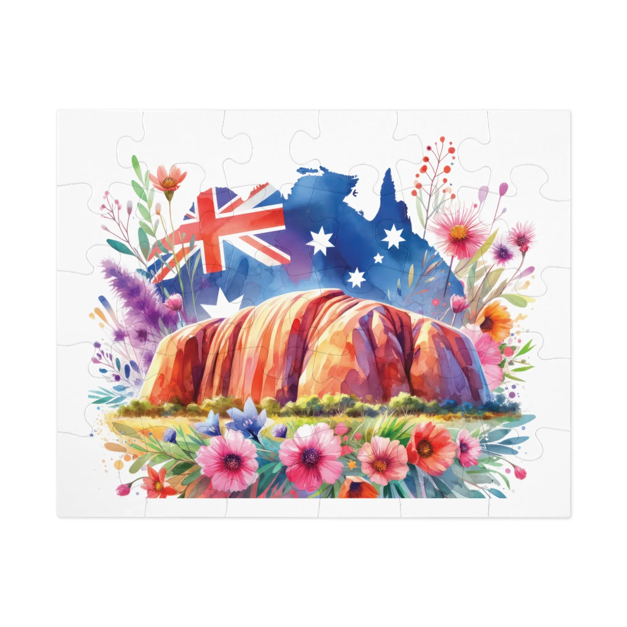 Jigsaw Puzzle, Uluru, Ayers Rock, Australia, Personalised/Non-Personalised (30, 110, 252, 500,1000-Piece)