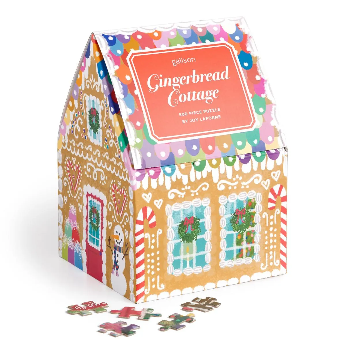 JOY LAFORME GINGERBREAD COTTAGE 500PC PUZZLE