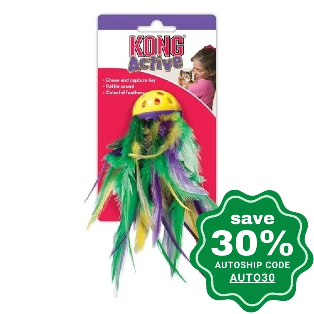 Kong - Cat Active Mega Feather Ball