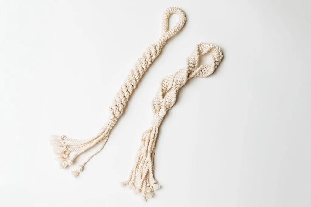 Macrame Rope Dog Toys: 2-Pack