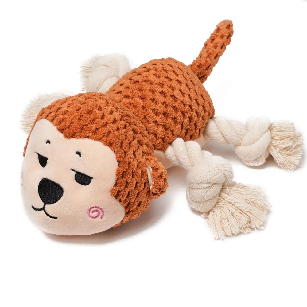 Marley Monkey Rope Squeaker Toy