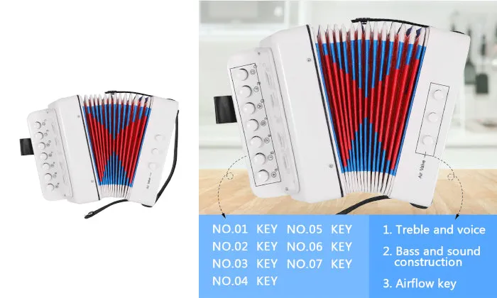 Mini 10 Keys Accordion