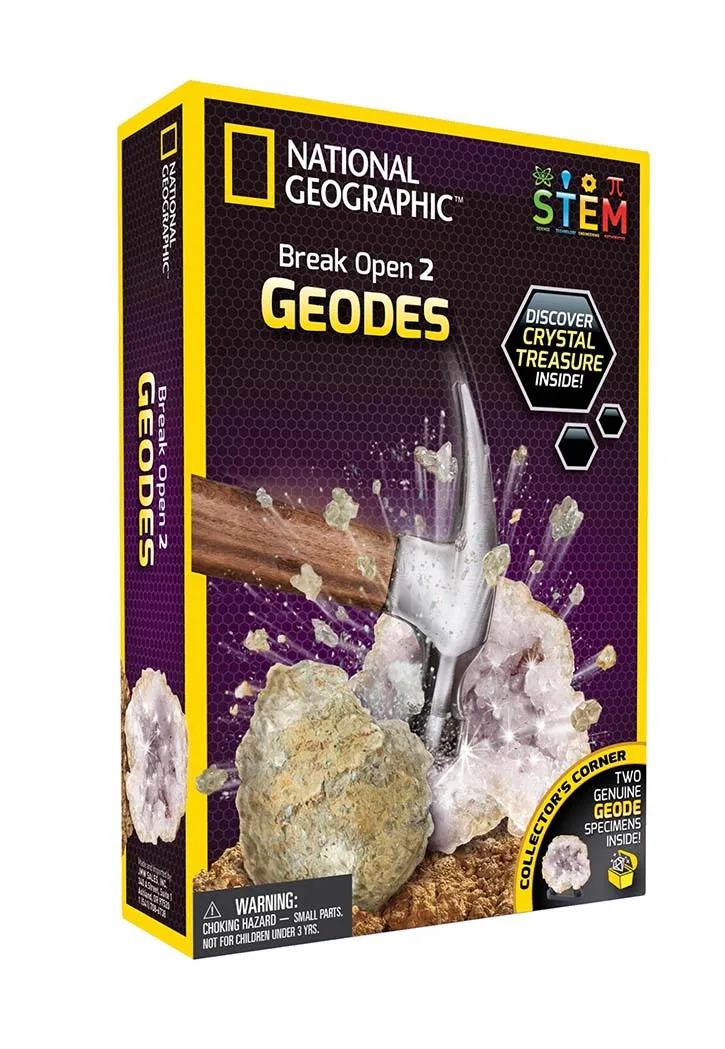 National Geographic - Break Open 2 Geodes Kit