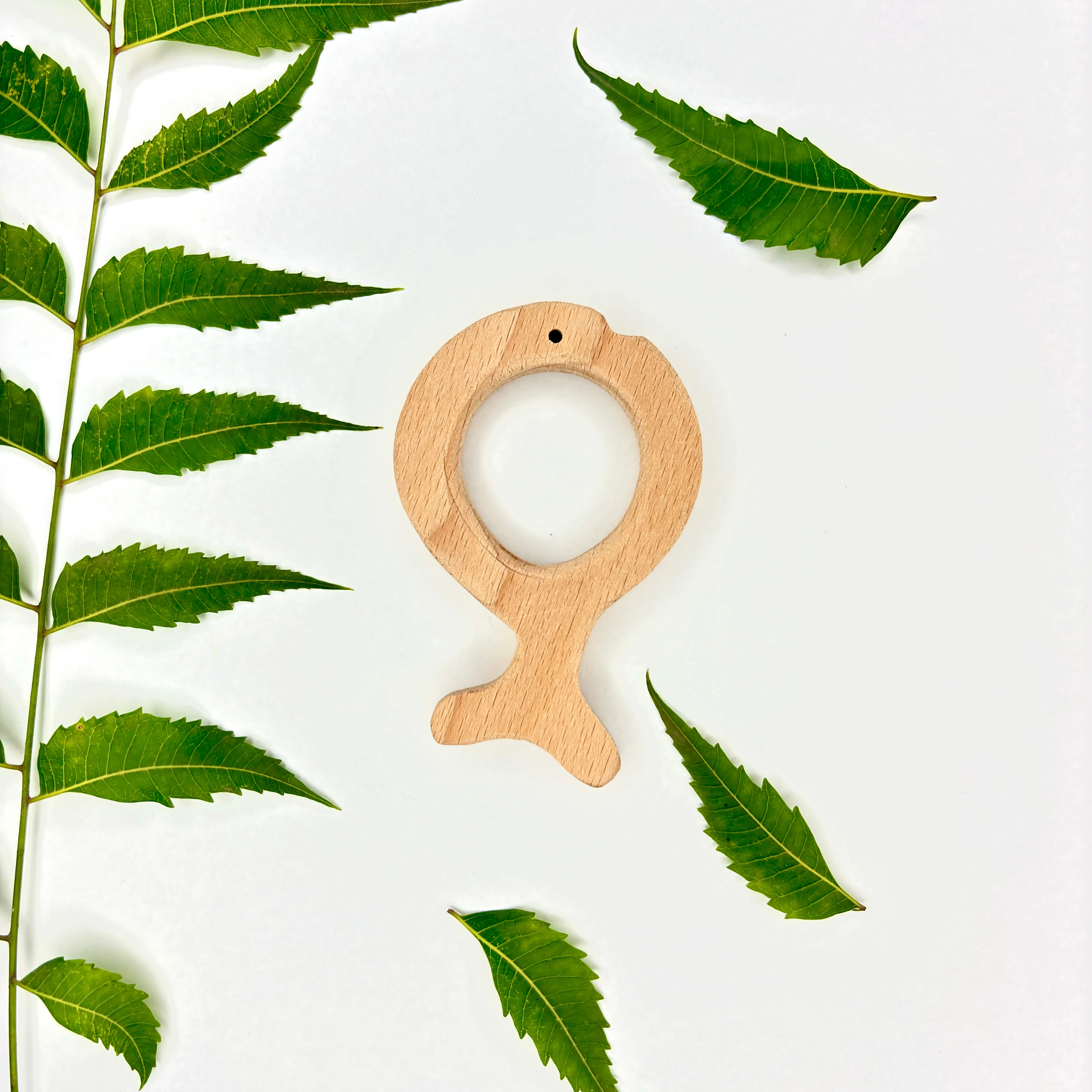 Neem Wood Teether Fish