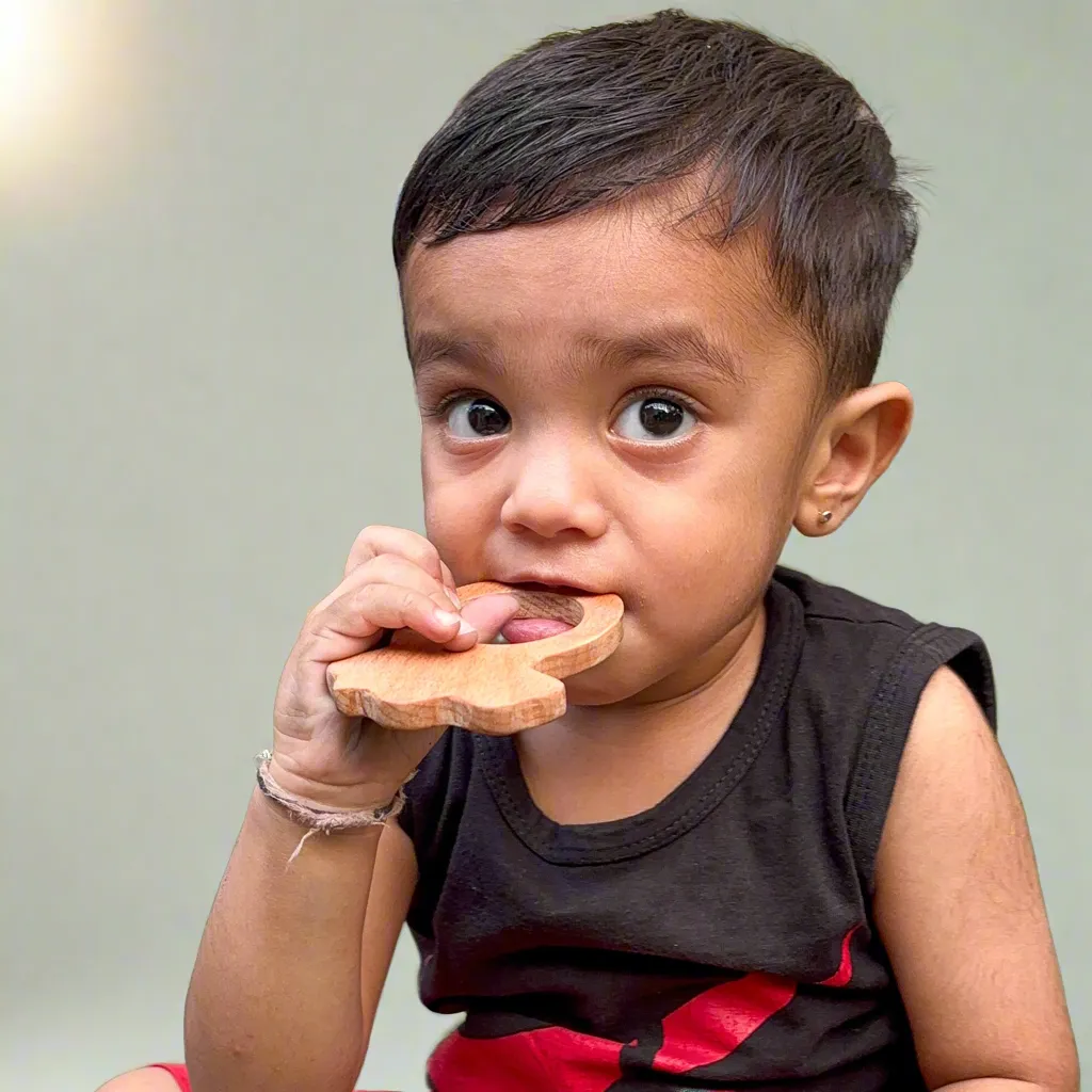 Neem Wood Teether Fish