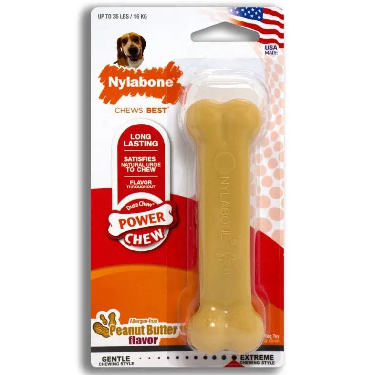 Nylabone Power Chew Peanut Butter Dog Chew Toy