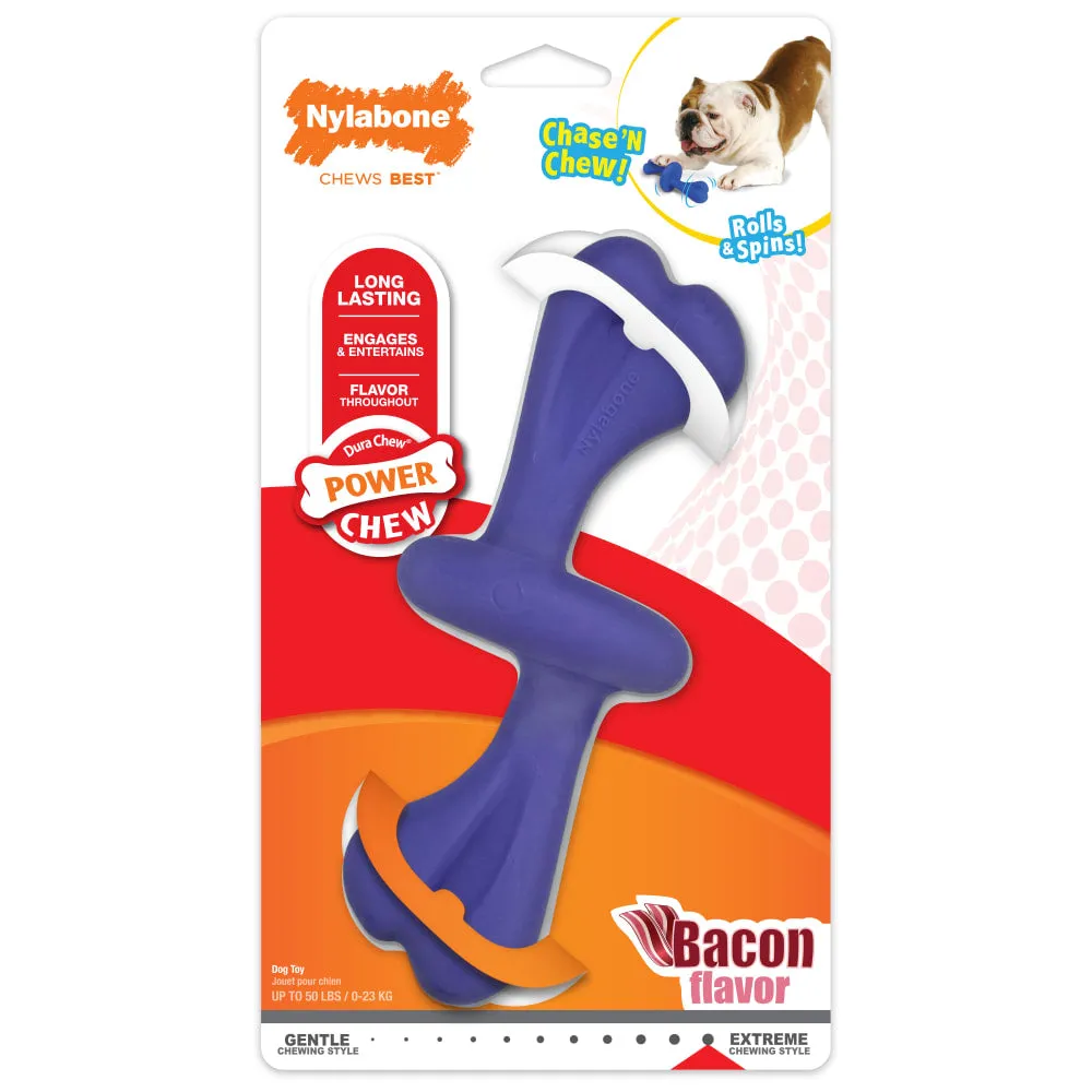 Nylabone - Power Chew Rolling Dog Toy (Bacon Falvor)