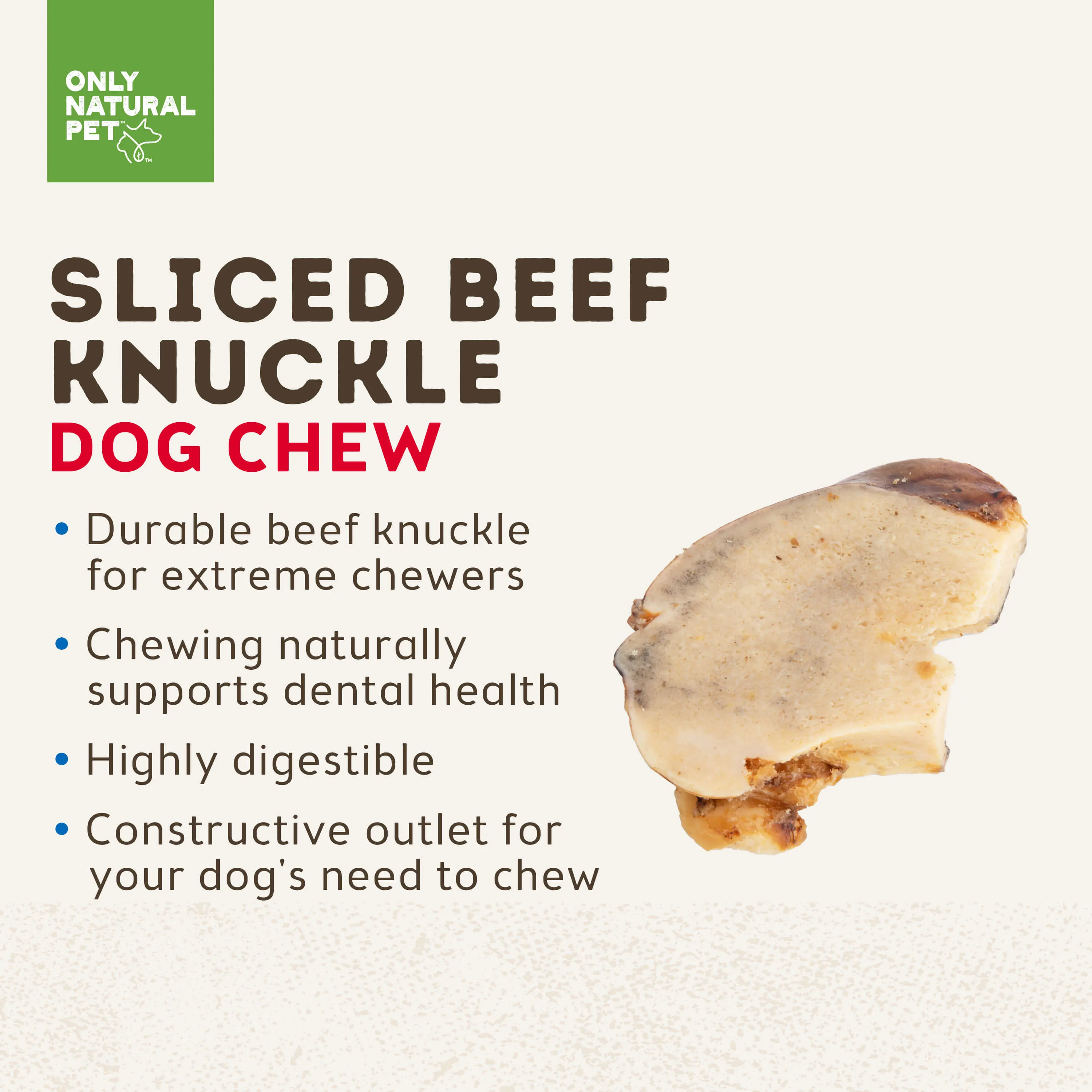 Only Natural Pet Sliced Beef Knuckle Dog Chew