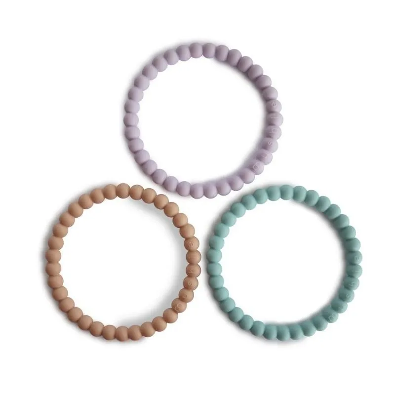 Pearl Teething Bracelets - 3 Pack