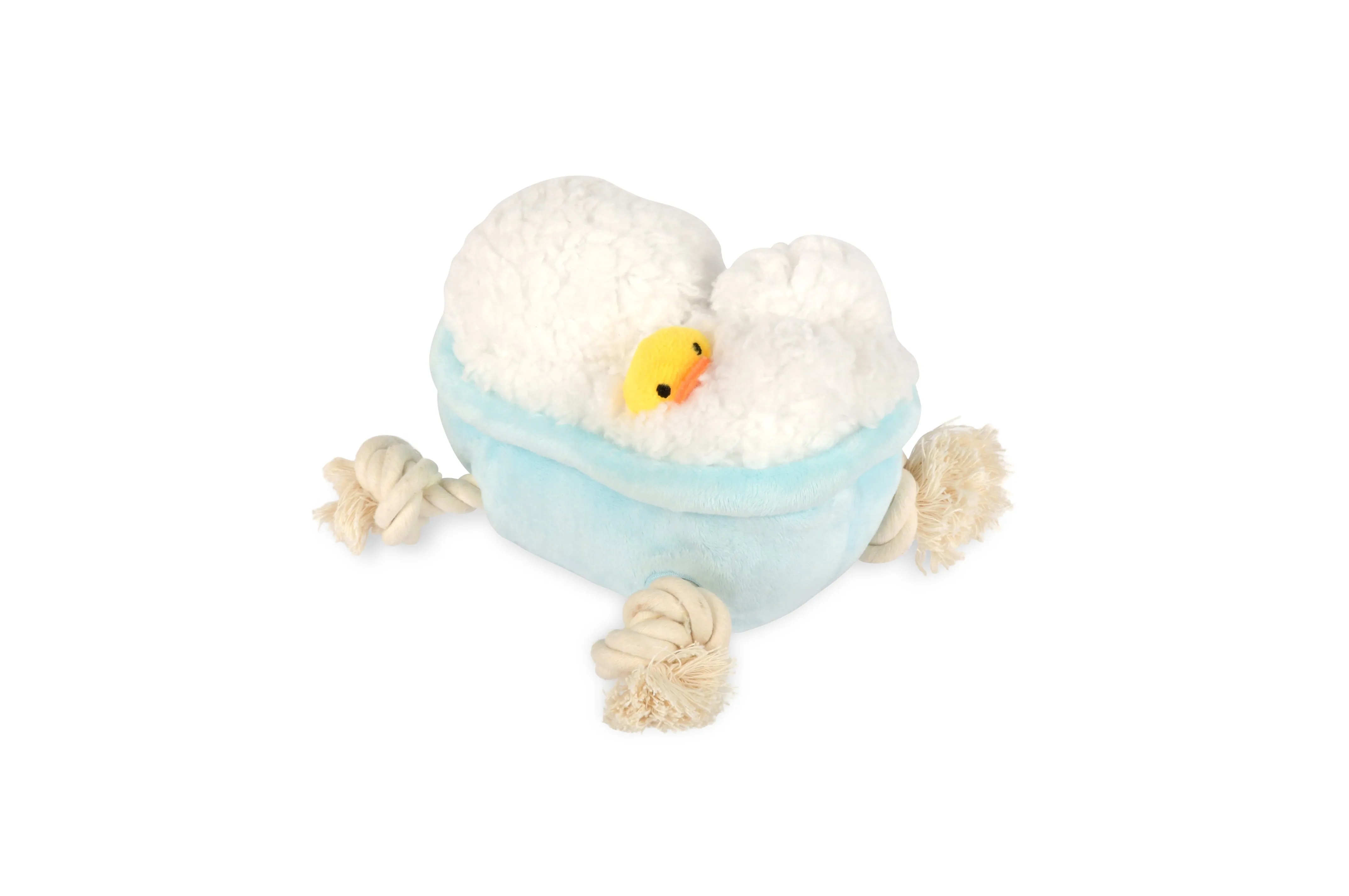 P.L.A.Y. Splish Splash Squeaky Plush Dog toys, Rub-a-dub Tub