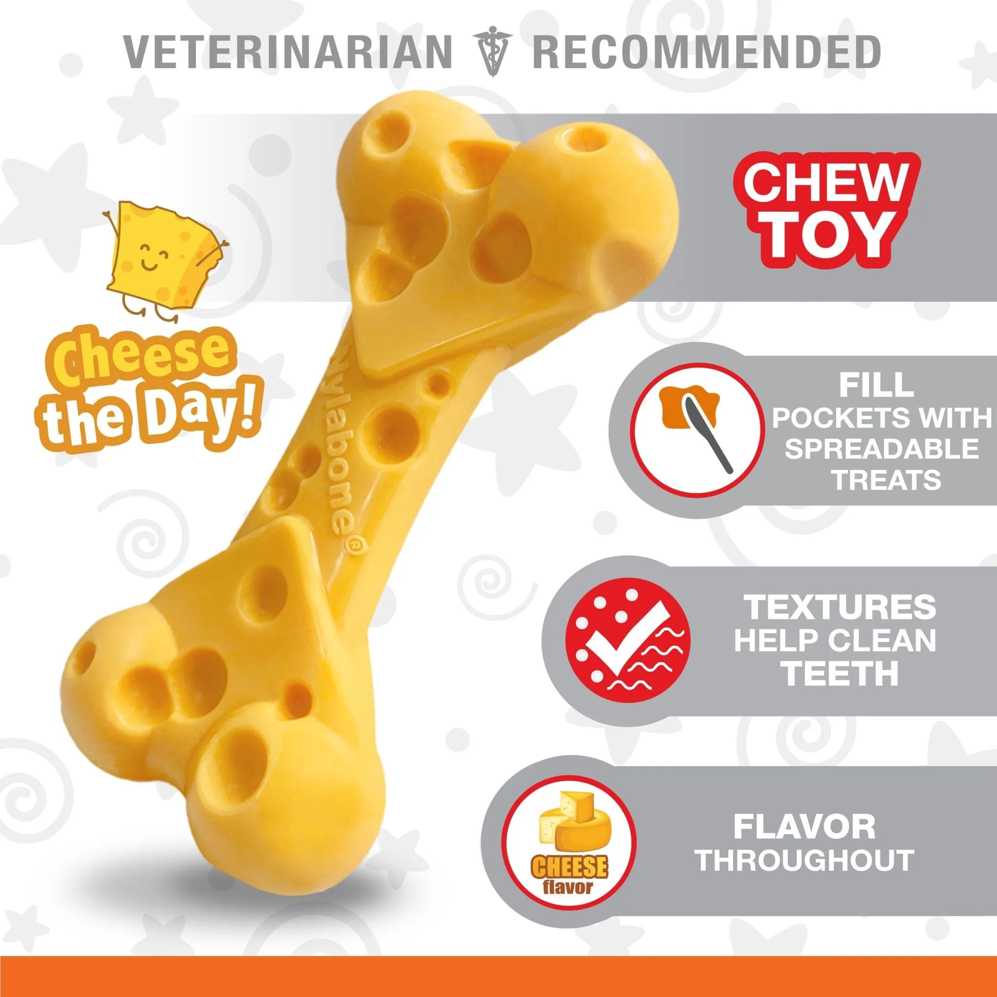 Power Chew Cheese Dog Toy, X-Large/Souper, 50  lbs