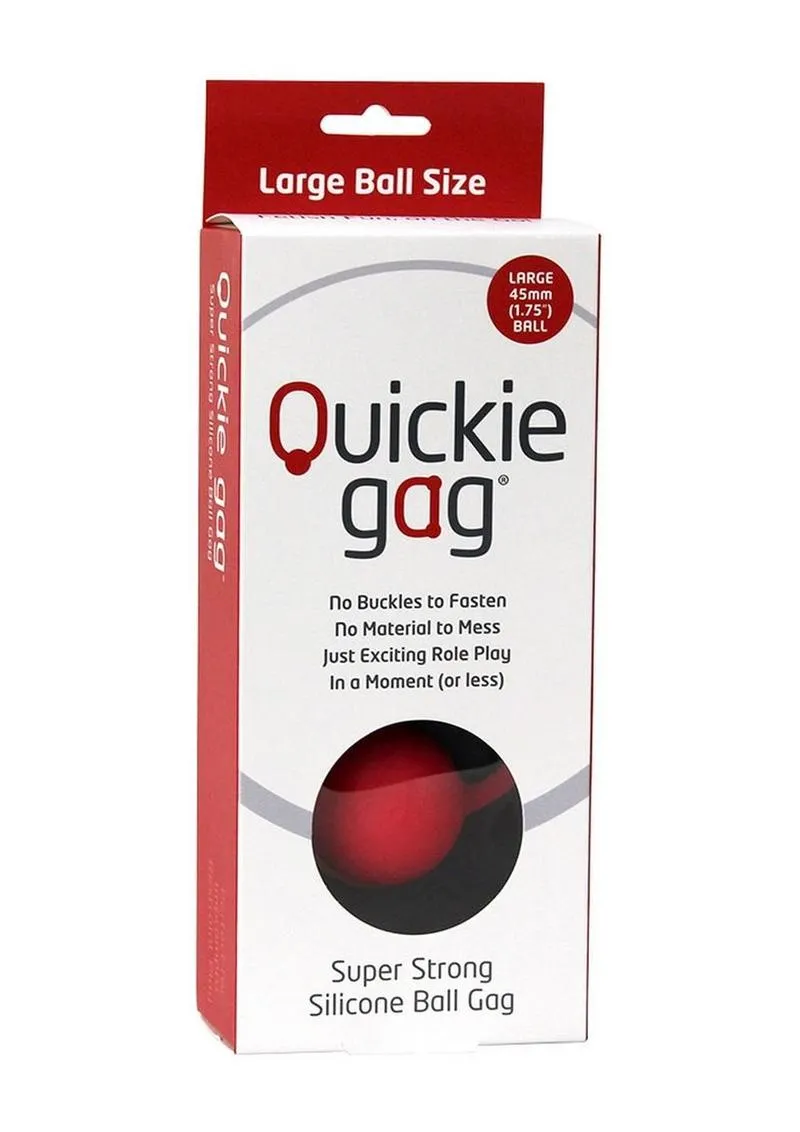 Quickie Gag Silicone Ball Gag Bondage