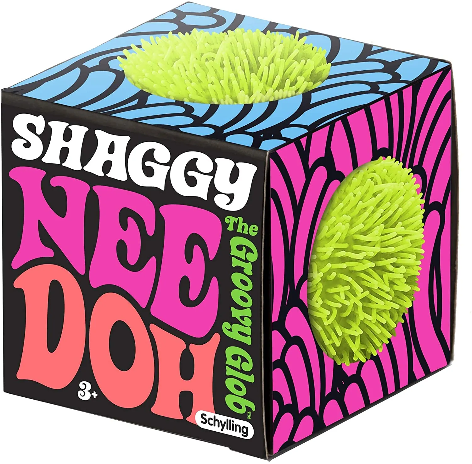 Schylling Shaggy Nee Doh Fidget Squishy Toy - One Random Pick On Color