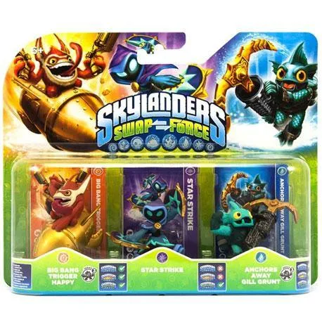 Skylanders Swap Force (Big Bang Trigger Happy, Star Strike, Anchors Away Gill Grunt)