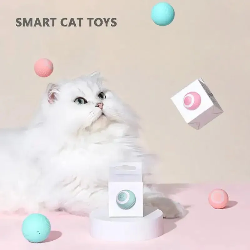 Smart USB-Charged 360° Rolling Pet Ball