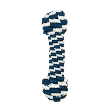 Tall Tails Navy Braided Bone Toy