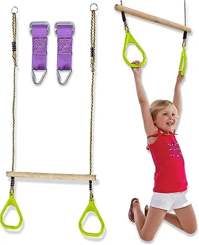 Trailblaze Trapeze Bar Gym Rings Ultimate Swing Set Accessories Bars Swing Bar