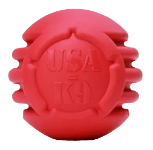 USA-K9 Stars and Stripes Ultra-Durable Rubber Chew Ball